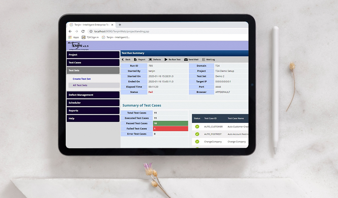 Tenjin – Scriptless Robotic Test Engine
